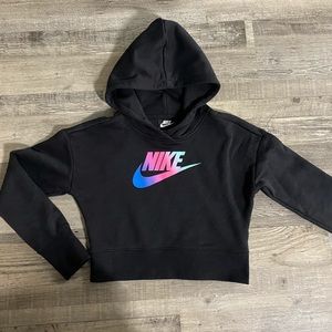 Girls Nike Black Hoodie size small 8